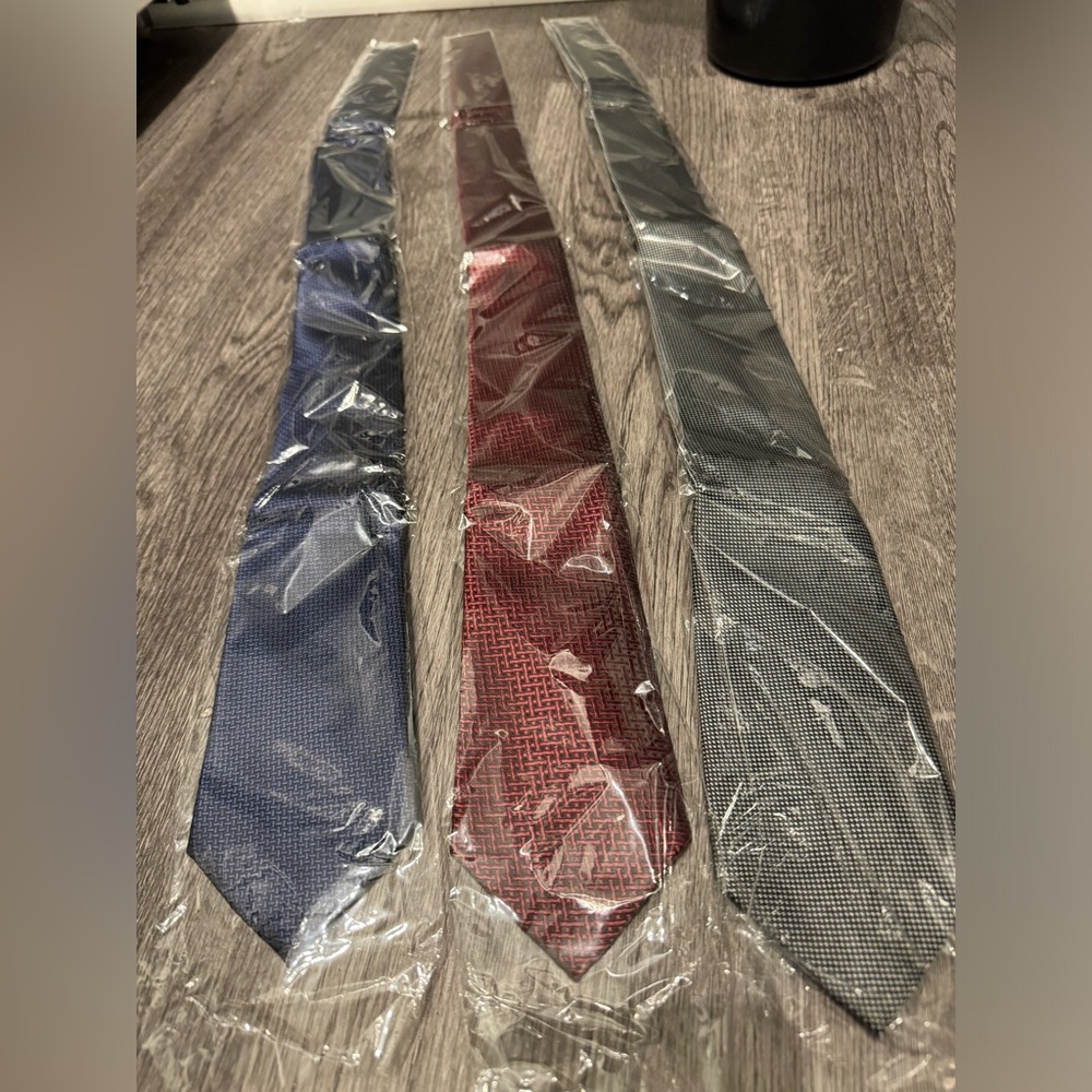 LOT OF 3 Mens Dress Neck Ties Workwear Dress Shirt Classic Apparel Wedding